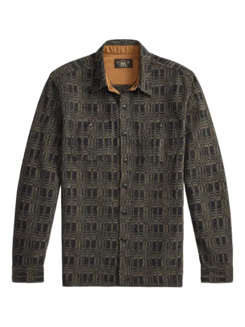 Ralph Lauren RRL check button overshirt Grey 782P05192001