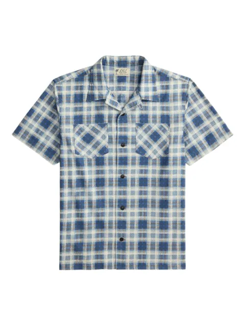 Ralph Lauren RRL short-sleeve checked shirt Blue 782P05372