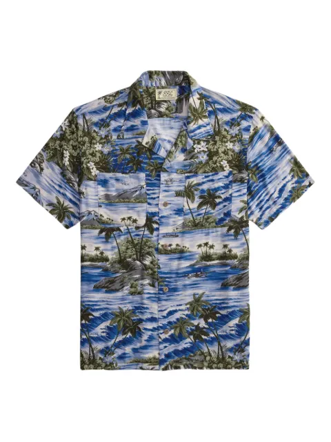 Ralph Lauren RRL short-sleeve printed shirt Blue 782P05347001