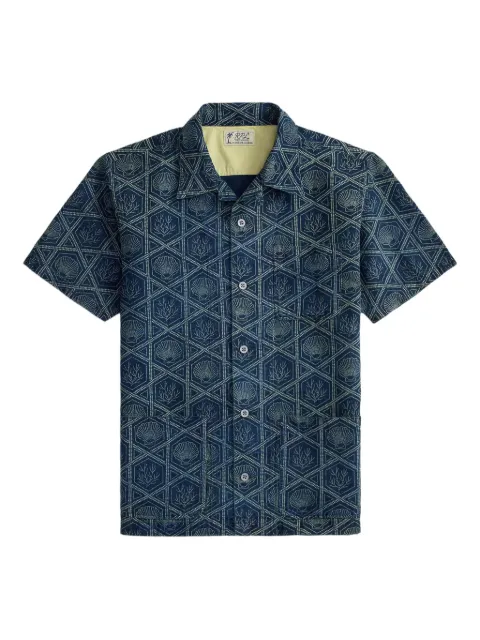 Ralph Lauren RRL shell-print shirt Blue 782P05368001