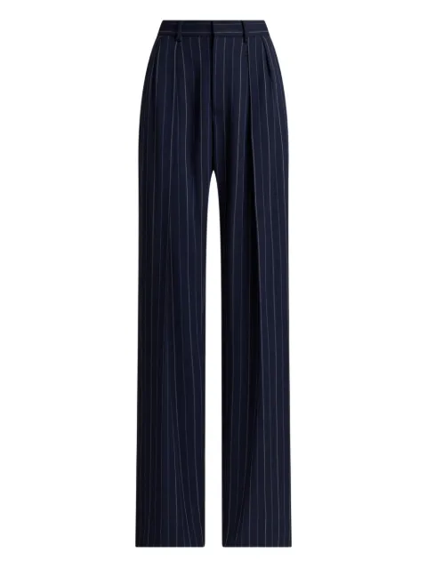 Ralph Lauren Collection Jody striped pleated trousers Blue 290P10225002