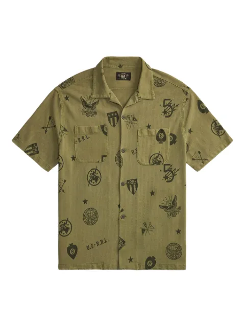 Ralph Lauren RRL graphic-print short sleeve shirt Green 782P05194001
