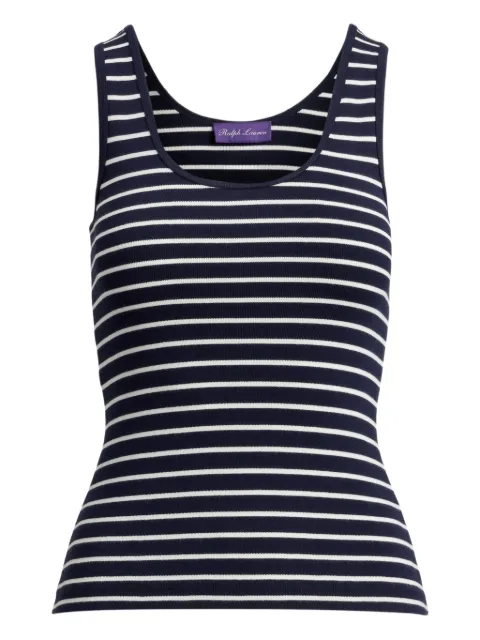 Ralph Lauren Collection striped rib-knit tank top Blue 290P09825001