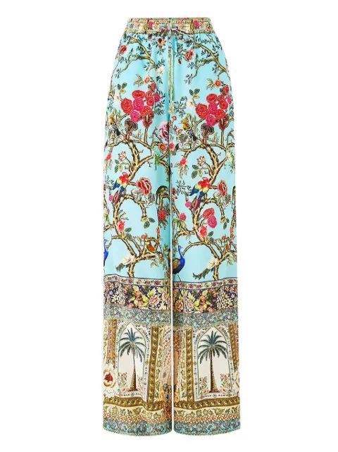 Camilla Sultans And Queens drawstring-fastening trousers Blue 00038697
