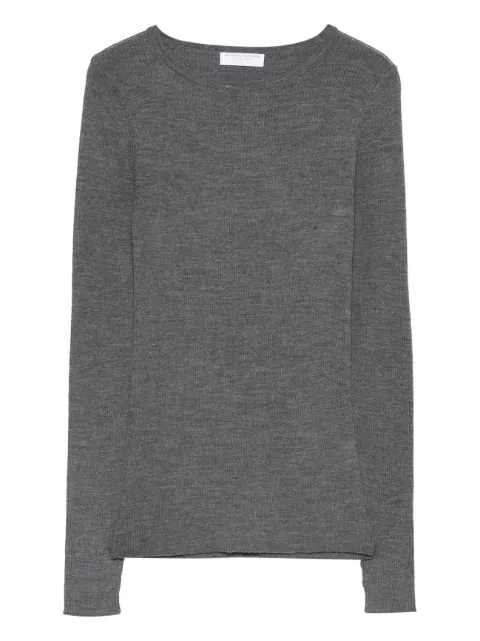 Majestic Filatures ribbed wool top Grey K240FPU725