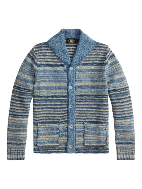 Ralph Lauren RRL striped button cardigan Blue 782P05180001