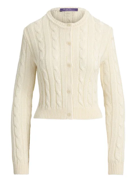 Ralph Lauren Collection cable-knit buttoned cardigan Neutrals 290P08728004