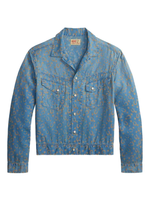Ralph Lauren RRL horseshoe-print shirt Blue 782P05359001