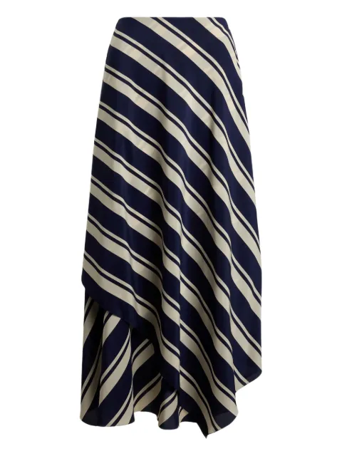 Ralph Lauren Collection Striped Handkerchief Tilda Skirt Blue 290P10010001