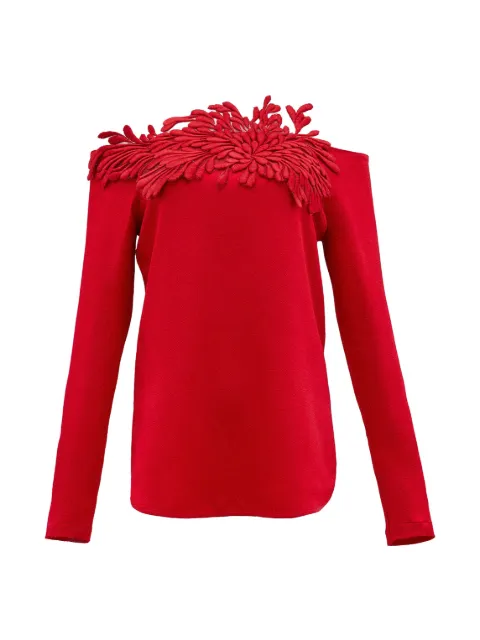 Silvia Tcherassi Belinda floral-appliqué blouse Red ST2507120999