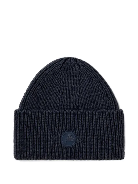 Fusalp tonal-logo wool beanie hat Blue G3704