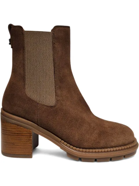 Casadei 80mm suede Chelsea boots Brown 1R520A0801C2884