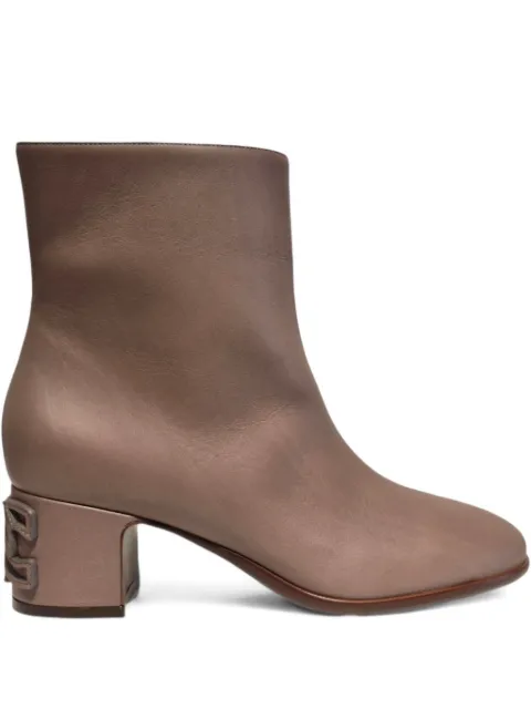 Casadei 50mm logo-plaque boots Neutrals 1R528A0501PL0NG