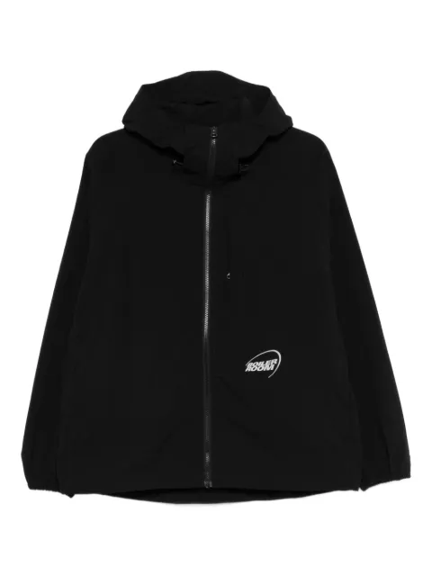 Boiler Room Packable hooded zip jacket Black AW25JK04B