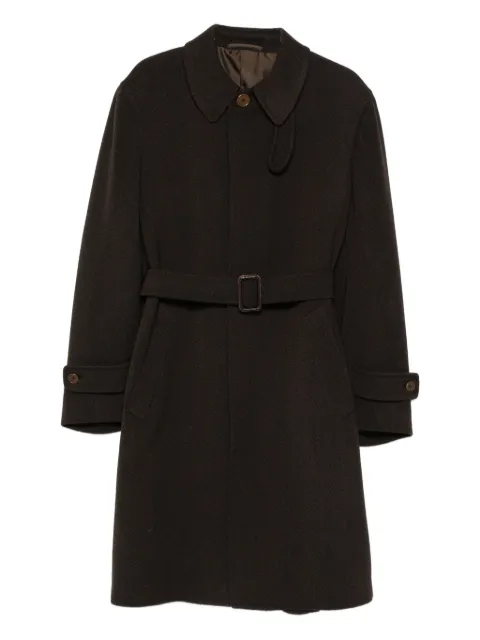 Romeo Gigli Pre-Owned belted single-breasted coat Brown RG780TW
