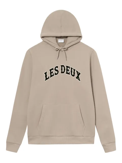 Les Deux Brady logo-print hoodie Neutrals 1001068