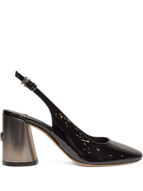Casadei 80mm block-heel slingback pumps Black 1G657A0801C2861