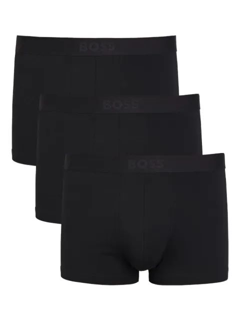 BOSS logo-waistband boxers (set of three) Black 50544263