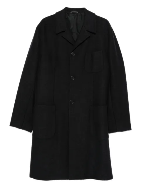 Romeo Gigli Pre-Owned 1990s single-breasted chest-pocket coat Blue RG780TT