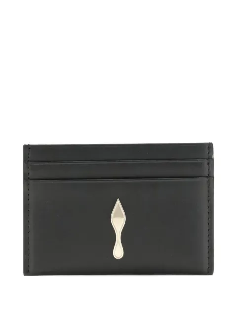 Christian Louboutin Bettina engraved-logo wallet Black 1265050CM6S
