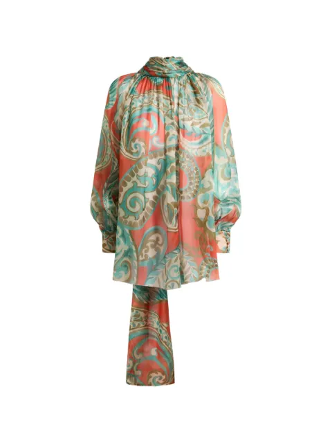 ETRO bow paisley top Orange WRJA015099SA1K3