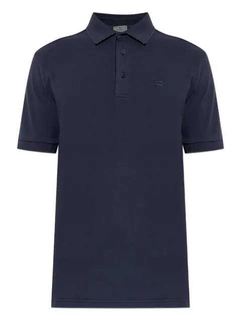 ETRO Embroidered polo shirt Blue MRMD0006AV880