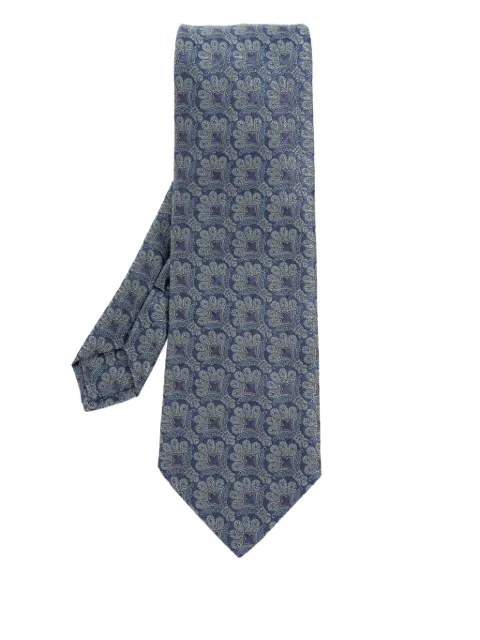 ETRO patterned tie Blue MASA0001AQ399