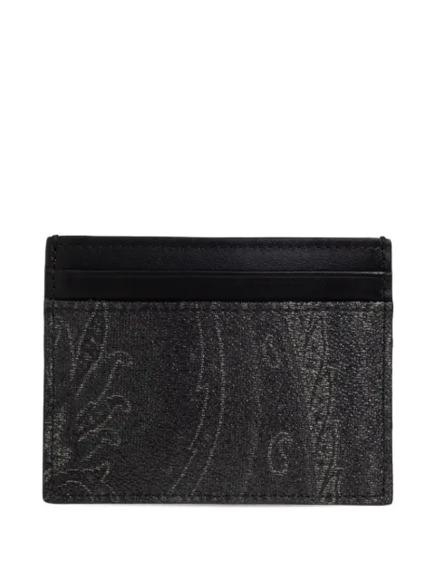 ETRO paisley-patterned card holder Black MP2E0001AA086
