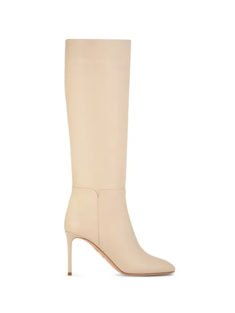 Aquazzura almond toe knee-high boots Neutrals STTMIDB0CFILTT