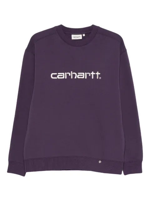 Carhartt WIP embroidered-logo sweatshirt Purple I033647