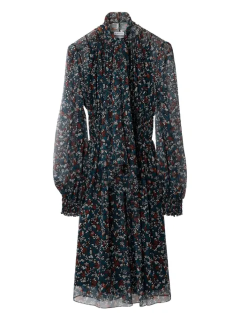 Burberry Ditsy floral silk dress Black 8117597