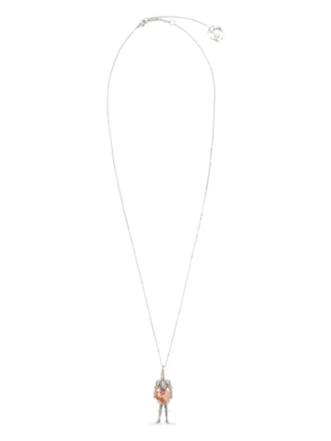 Burberry Knight heart charm necklace Silver 8120911