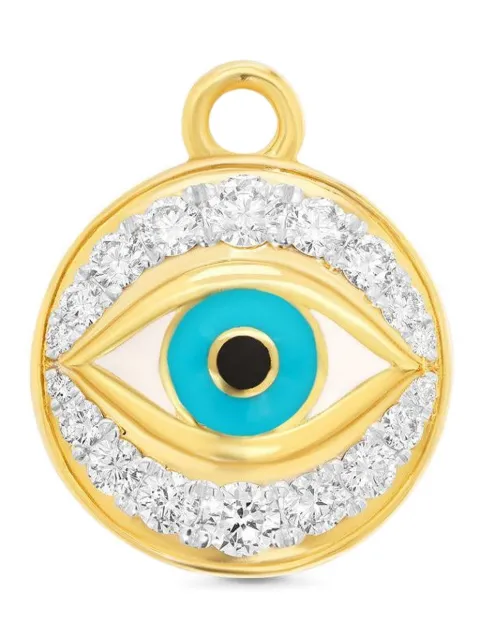 Sara Weinstock 18K yellow gold Evil Eye diamond charm Gold SWYWECMG