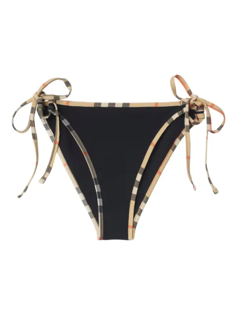 Burberry Check trim bikini briefs Black 8118812