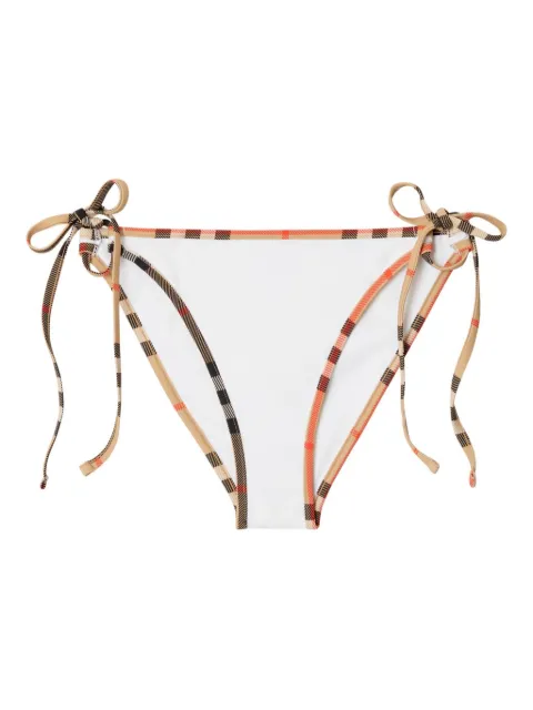 Burberry check trim bikini briefs White 8118811