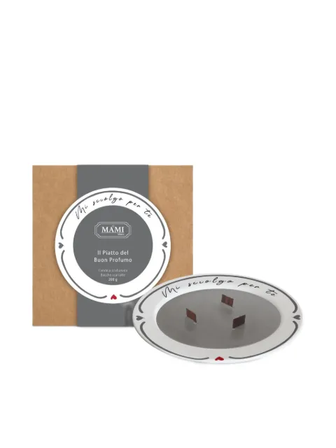 BACI MILANO heart piccolo candle White CAND205