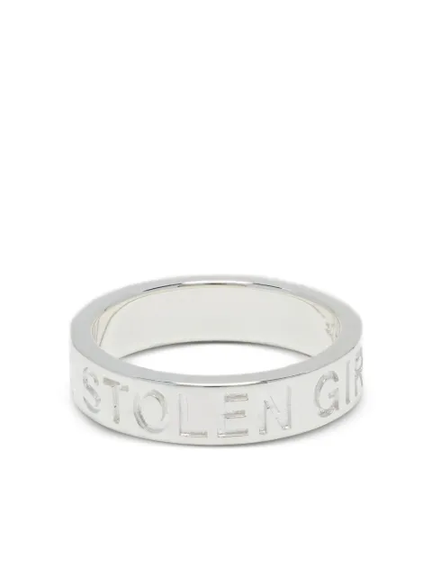 Stolen Girlfriends Club clean logo ring Silver JWL32478