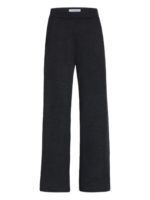 NELLS NELSON Danette herringbone-pattern trousers Grey P4102DANETTE