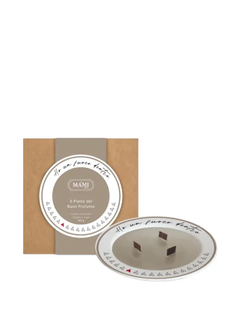 BACI MILANO hearts piccolo candle Brown CAND204