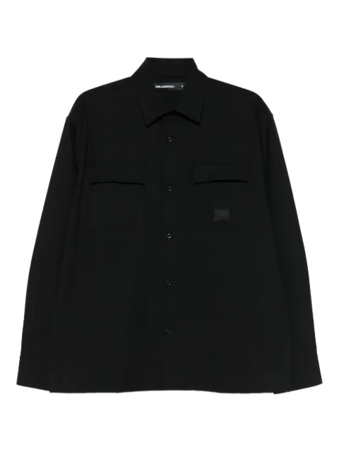 Karl Lagerfeld flap-pocket shirt Black 60597560561566