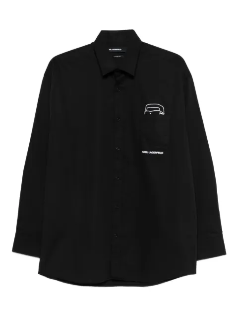 Karl Lagerfeld Ikonic Karl-print shirt Black 60591460561600