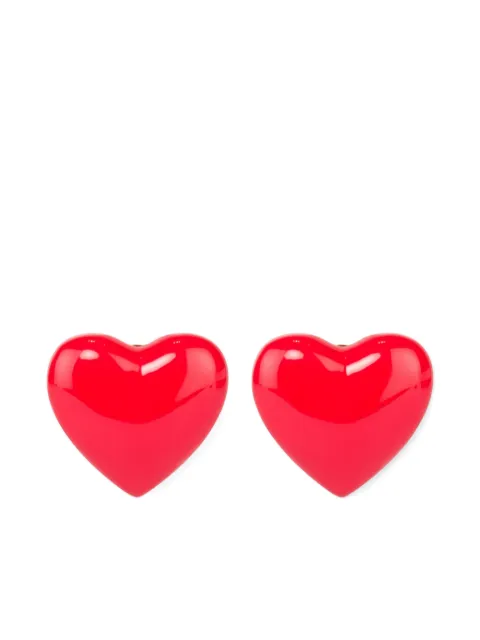 Moschino metal clip-on earrings Red A91128401