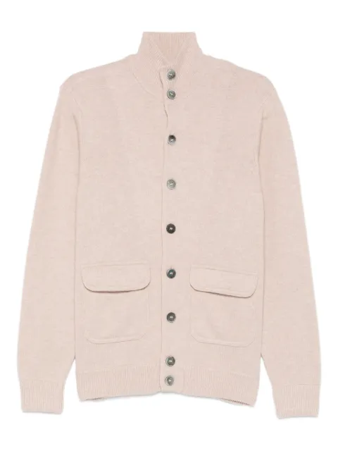 Della Ciana flap-pocket buttoned cardigan Neutrals DC918356