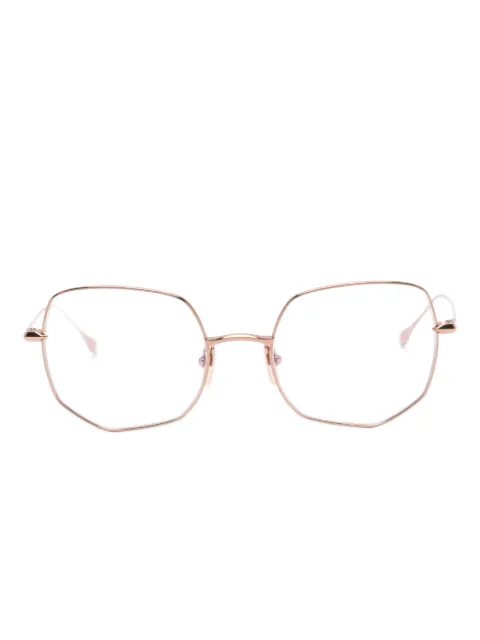 Dita Eyewear Marea geometric-frame glasses Pink DTX192