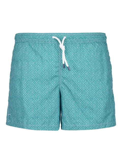 Fedeli Madeira printed swim shorts Green 8UE00318F23