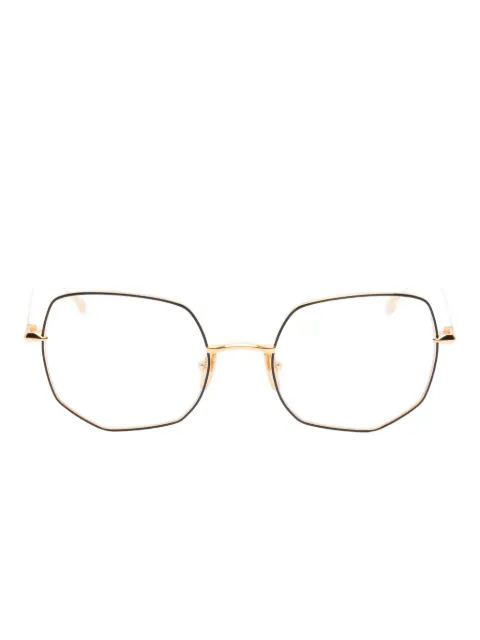 Dita Eyewear Marea geaometric-frame glasses Gold DTX192