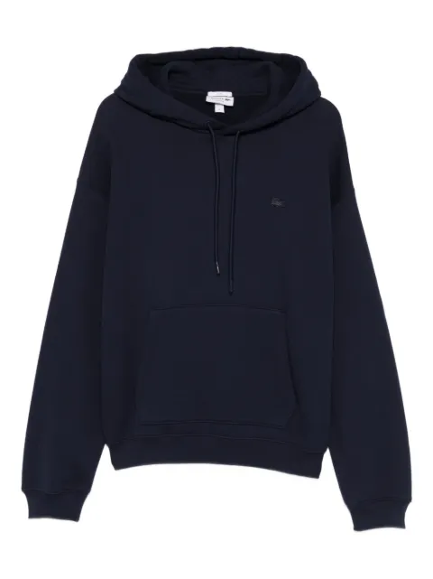 Lacoste logo-patch drawstring hoodie Blue SH7741