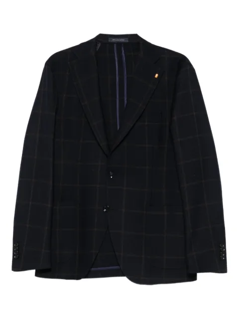 LATORRE check-pattern blazer Blue D84QI0102