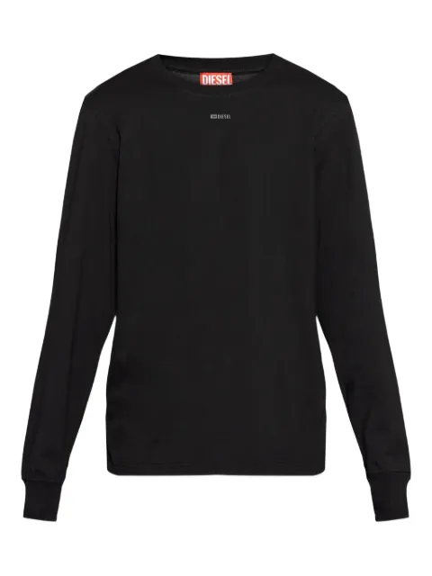Diesel T-Adjust-LS-V1 logo long-sleeve T-shirt Black A216550NIAX