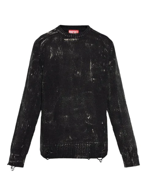 Diesel K-MAXENSE distressed sweater Black A213980GSBW